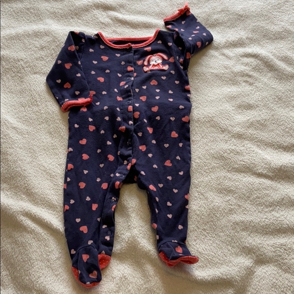 SALE 3/$12 Carter’s Hearts & Bunny Pajamas